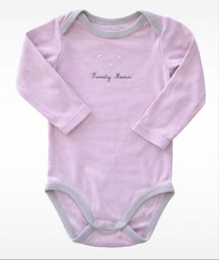 Body bébé manches longues rose - photo numéro 1