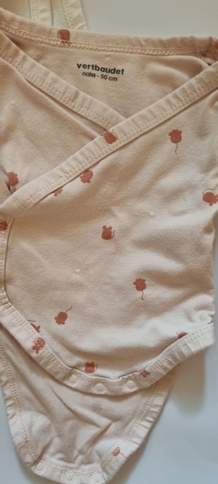 Lot de 2 bodies - Naissance - Fille - photo numéro 2