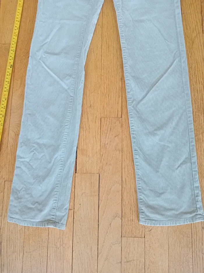 Pantalon homme effet velours cottelé Jules Straight taille 36 (W27 L34) - photo numéro 3