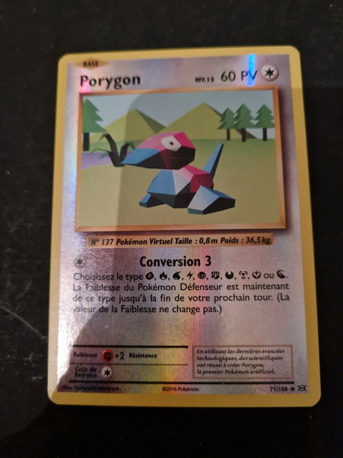Carte pokémon Porygon 71/108 - photo numéro 1