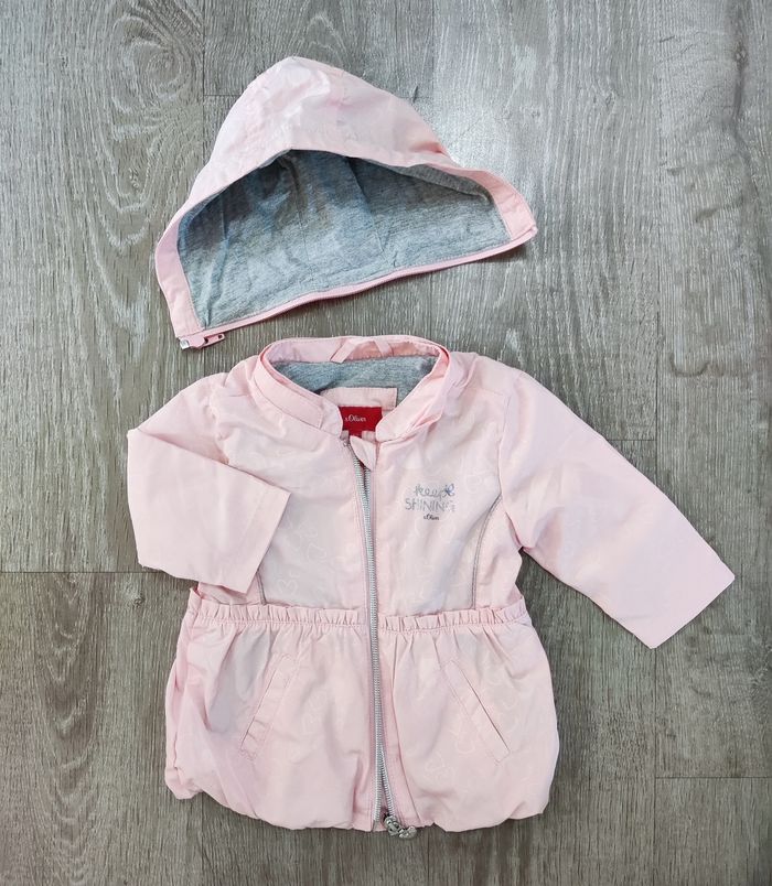 Coupe-vent / imperméable rose bébé filles 9 mois - S.Oliver - neuf - photo numéro 4