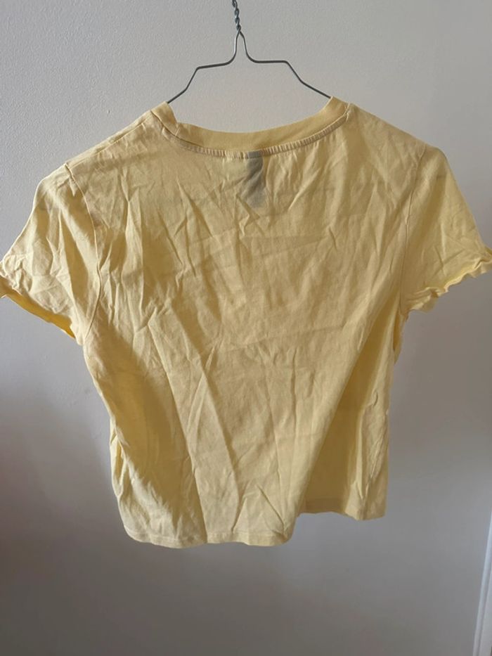 T shirt jaune pale - photo numéro 2