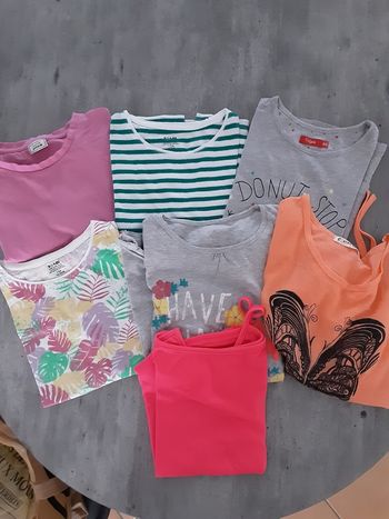 Lot t-shirts fille 12ans