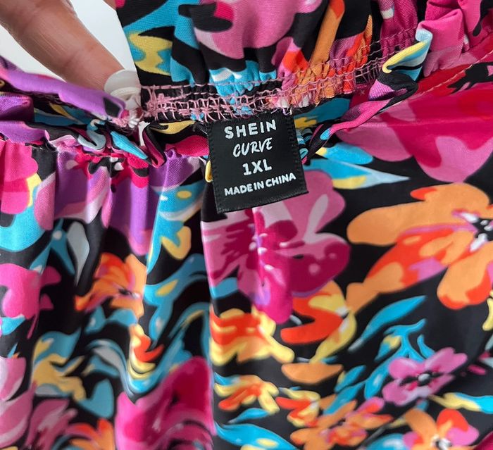Robe imprimée fleurs multicolores Taille XL - photo numéro 4