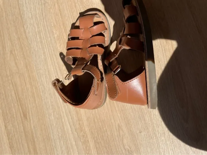 Sandales montantes à brides en cuir - photo numéro 8