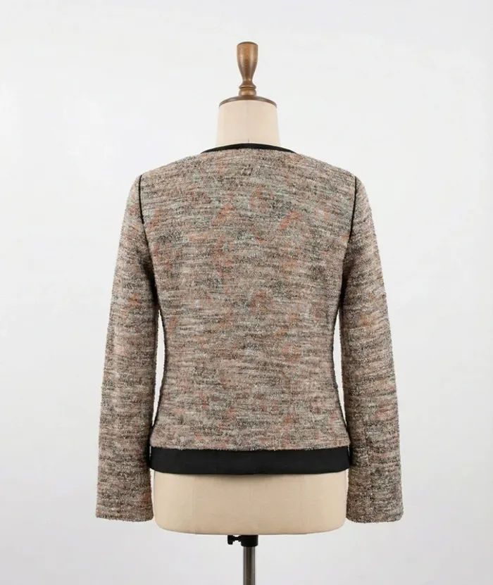 Veste style perfecto en tweed Chattawak - Taille 1 (36) - photo numéro 2