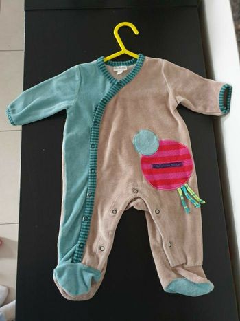Pyjama doux Moulin Roty collection "Les Jolis Pas Beaux" 3 mois
