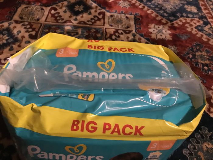 neuf big pack paquet de couches pampers baby dry taille 3 soit 68 couches culottes - photo numéro 2