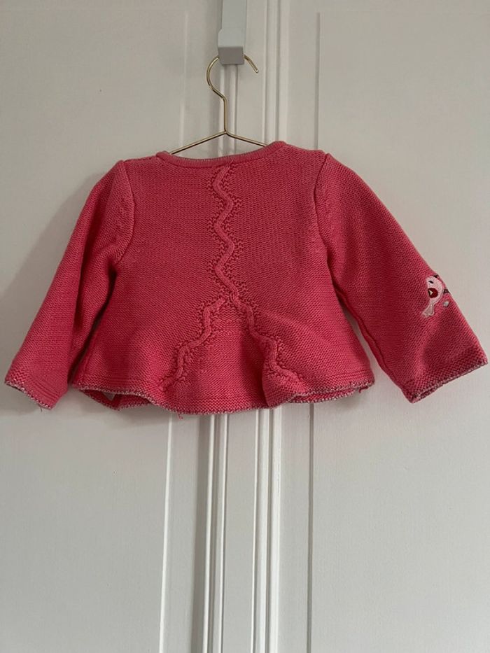 Gilet framboise orchestra 6 mois - photo numéro 5