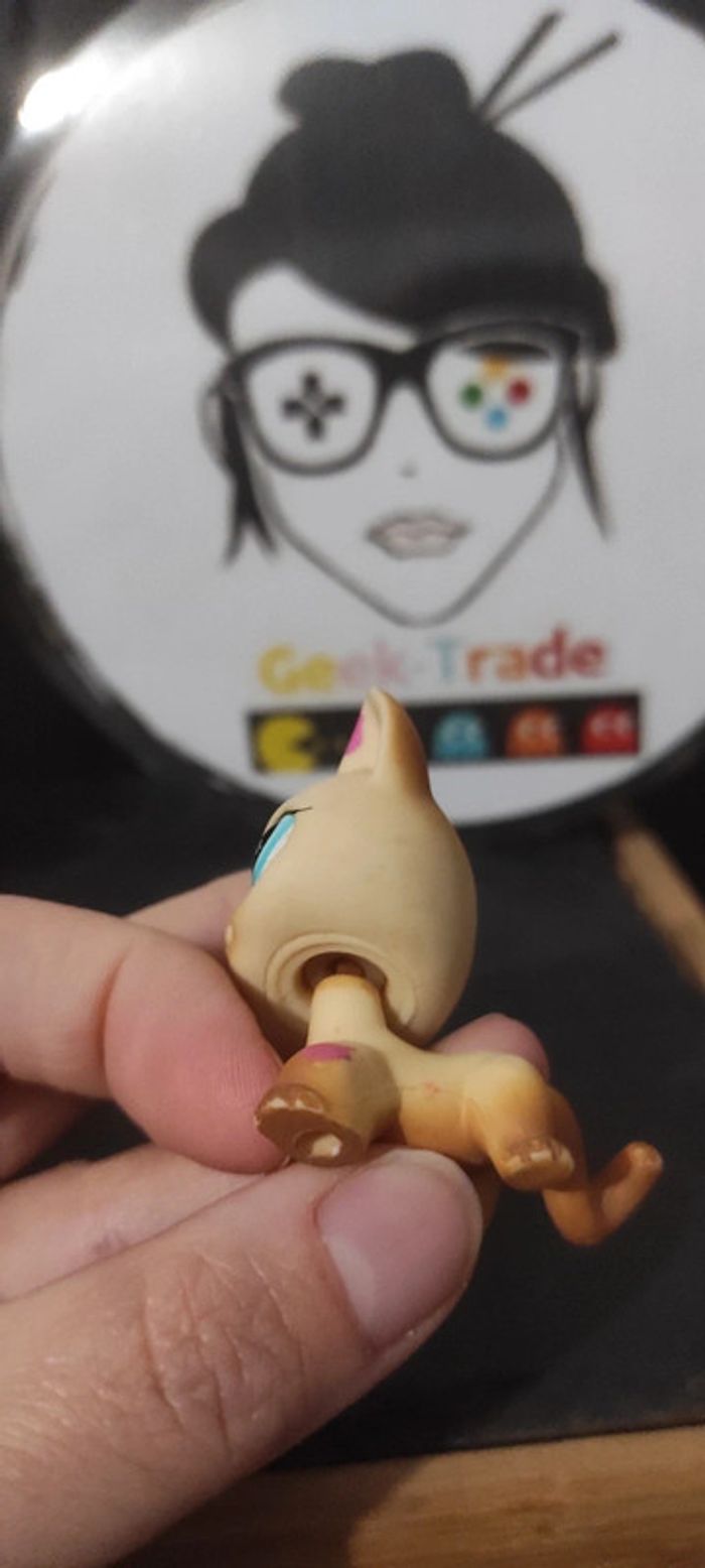 Littlest Petshop LPS chat europeen 816 cat european Authentic Shorthair Pink - photo numéro 7