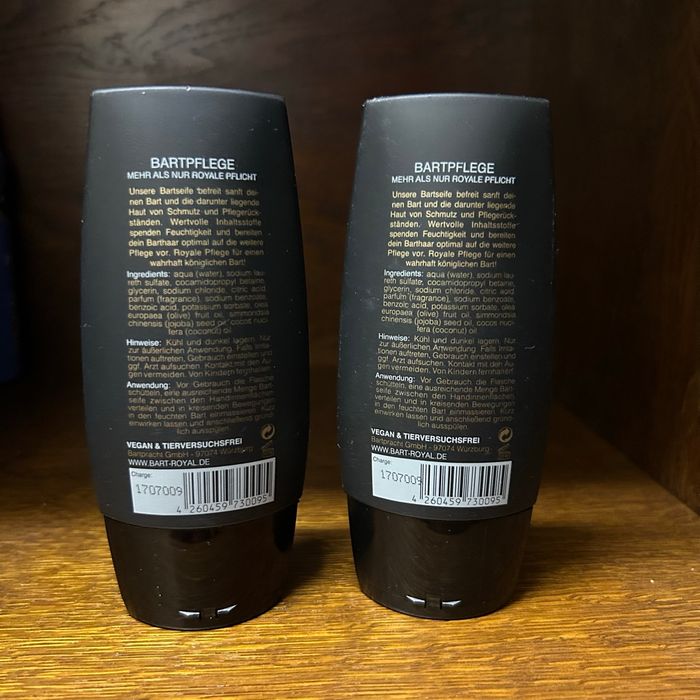 Lot de 2 shampooings pour barbe coco Bart royal - photo numéro 2