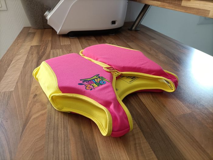 Gilet flottaison rose et jaune 18-30 kg - photo numéro 7