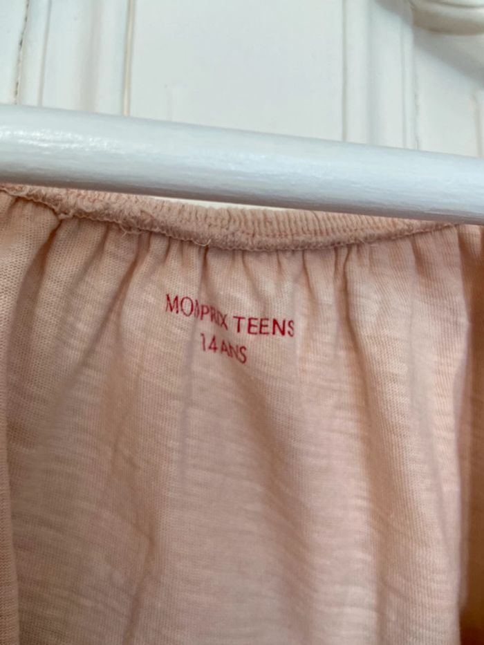 Tee-shirt volanté épaules découvertes Monoprix 14 ans - photo numéro 2