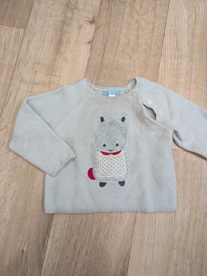 Pull gris Obaïbi 18 Mois