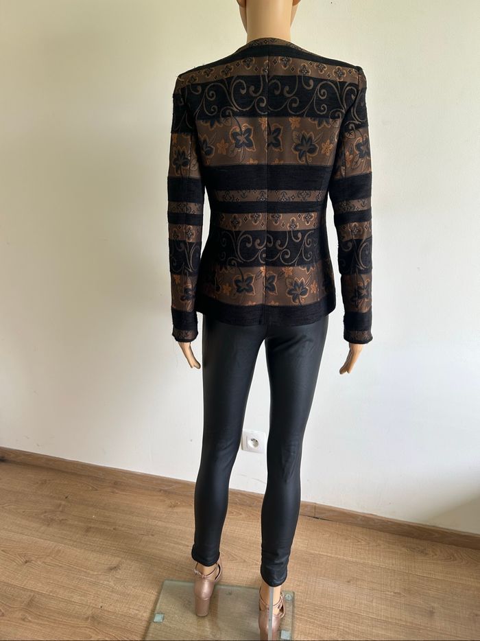 Veste noire et bronze Un Jour Ailleurs taille française 38 TBE - photo numéro 6