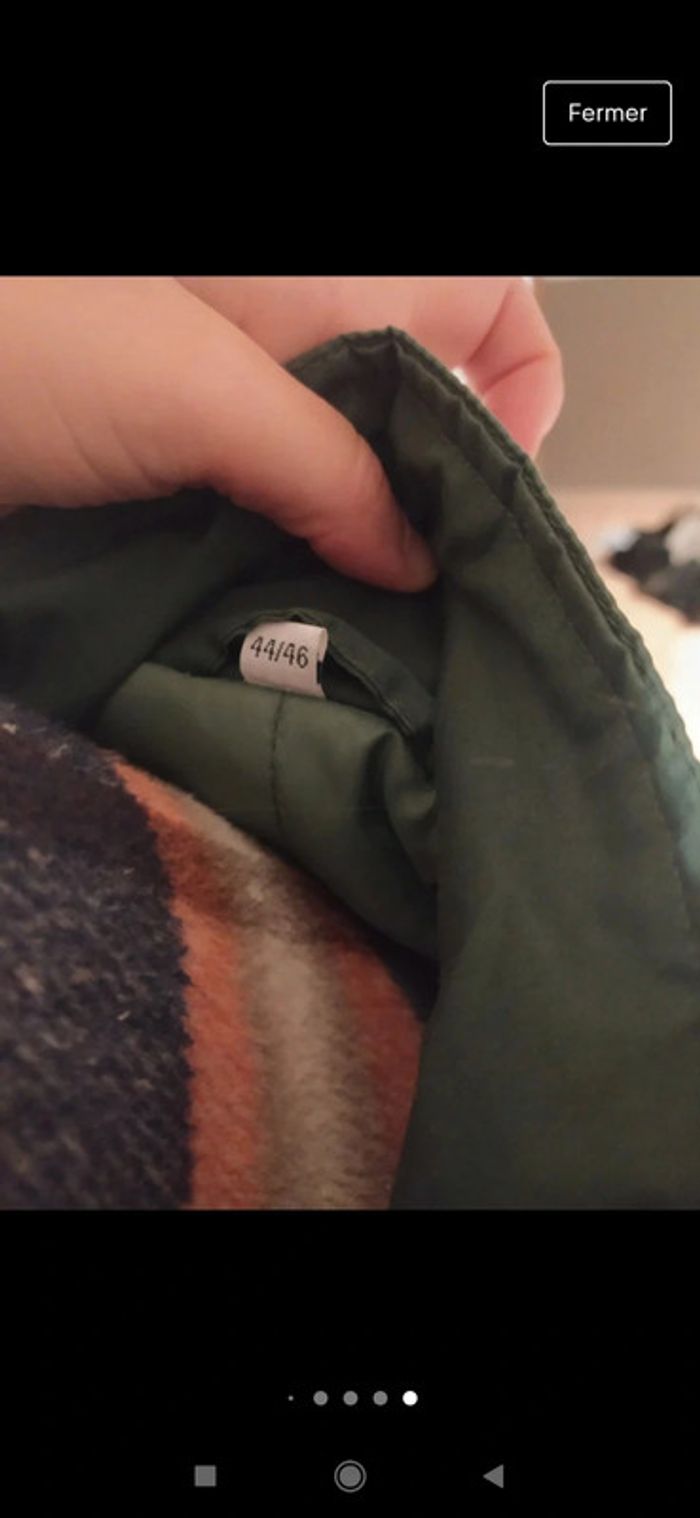 Manteau doudoune façon bomber oversize Kiabi vert kaki taille L - photo numéro 7