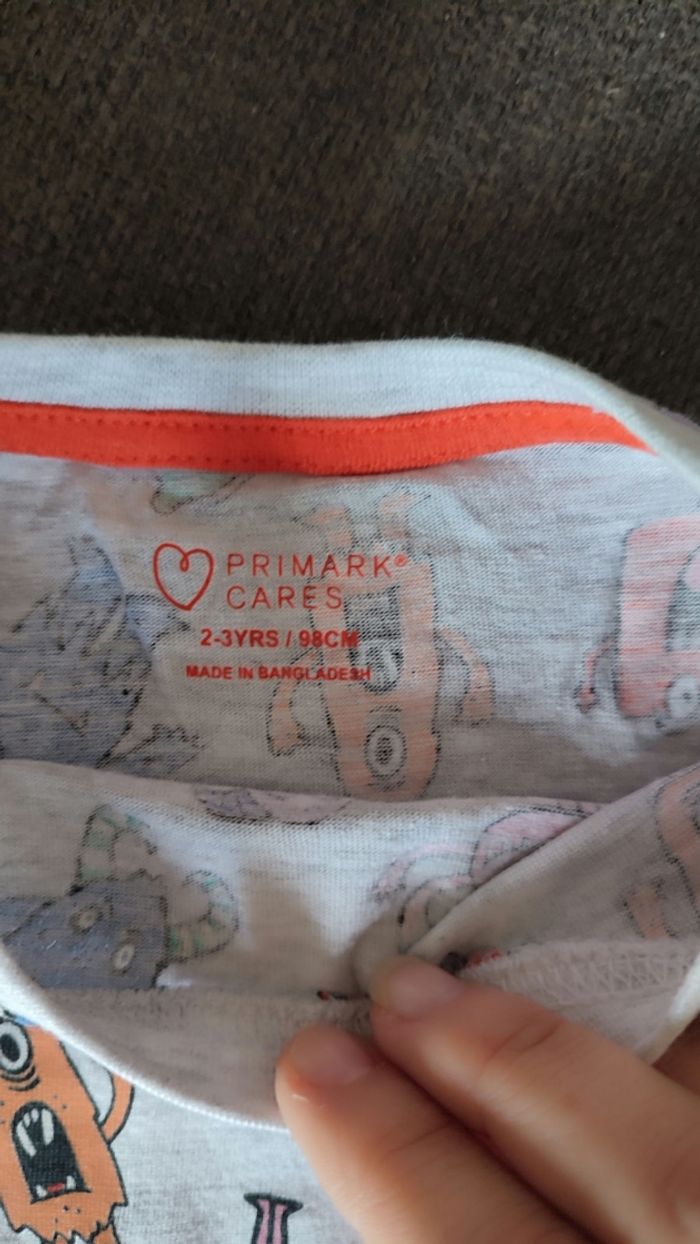 Lot pyjamas deux pièces motif monstres pour garçon Primark - photo numéro 4