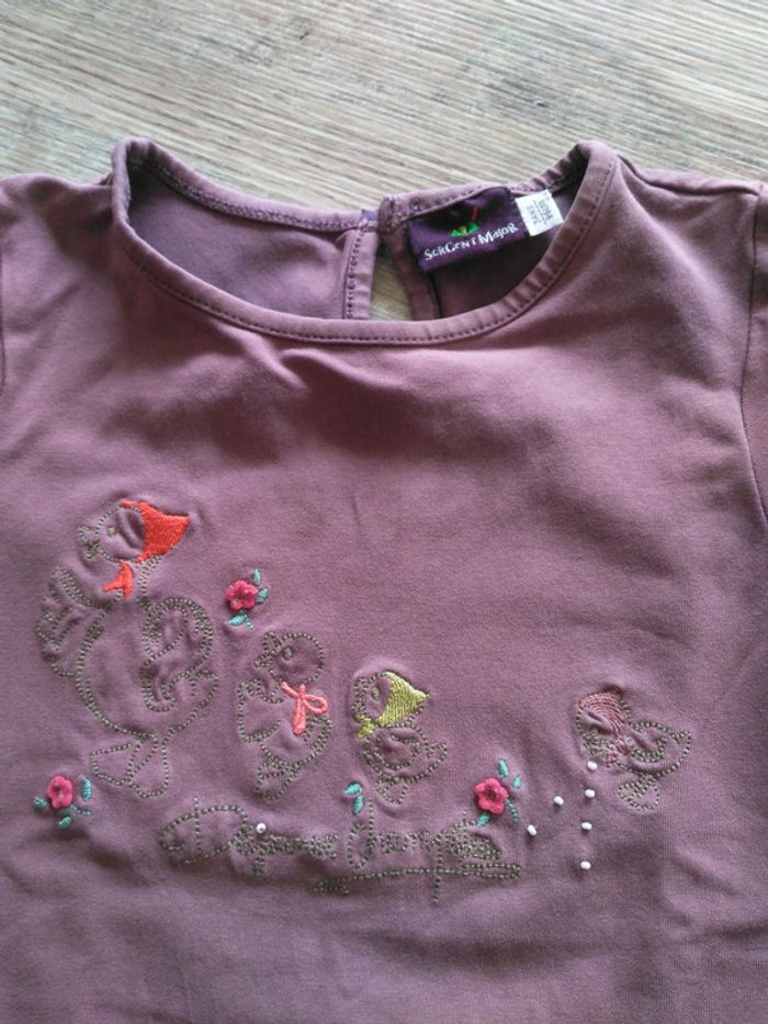 t-shirt violet Sergent Major 3 ans - photo numéro 2