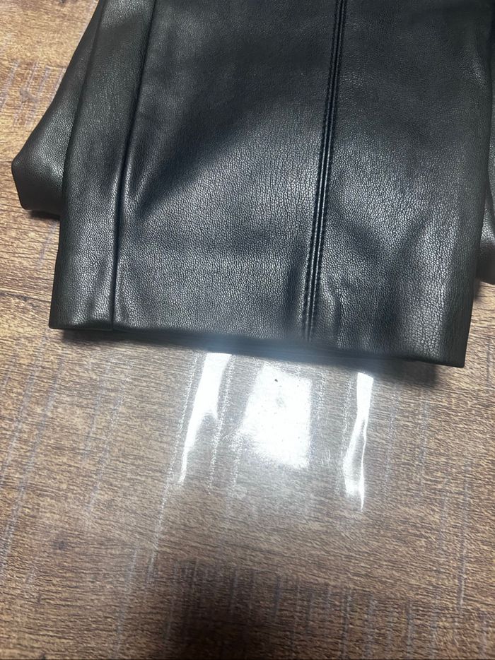 Jean pantalon en cuir Zara - photo numéro 5