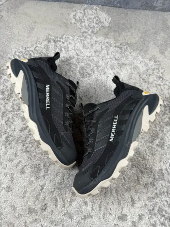 Merrell Moab Speed Gore-Tex Vibram - Black & Grey & White