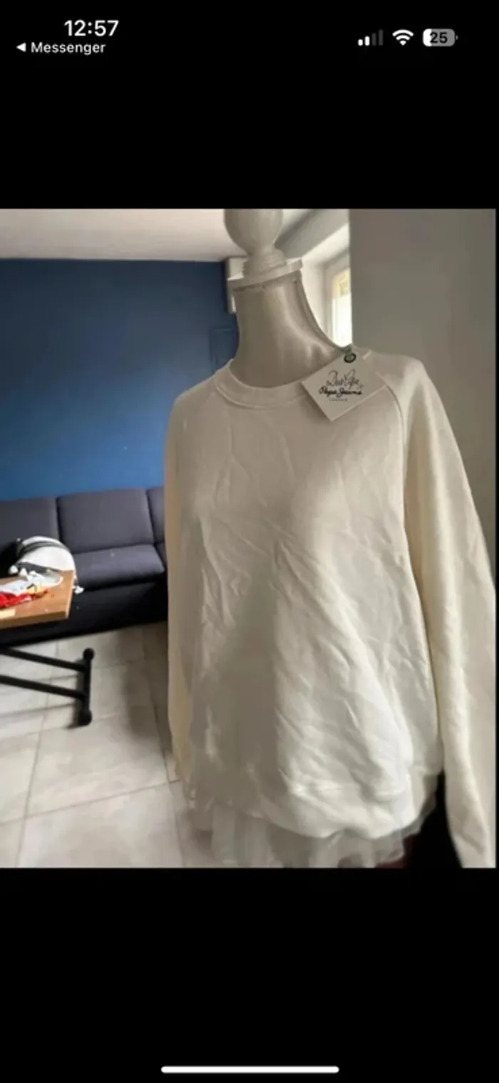 Pull Dua Lipa X pépé jeans neuf taille xs 👚 - photo numéro 4