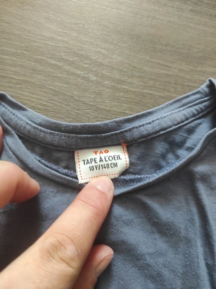 Tee-shirt manches longues fille 10 ans - photo numéro 2