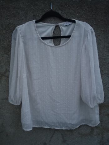 Blouse blanche Kiabi T46
