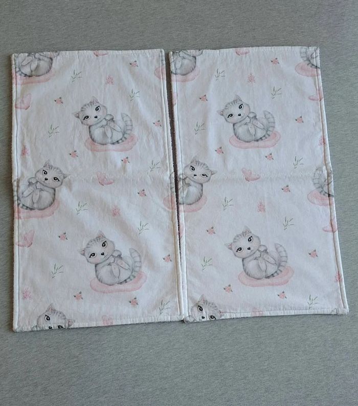 Lot serviettes chat - photo numéro 3