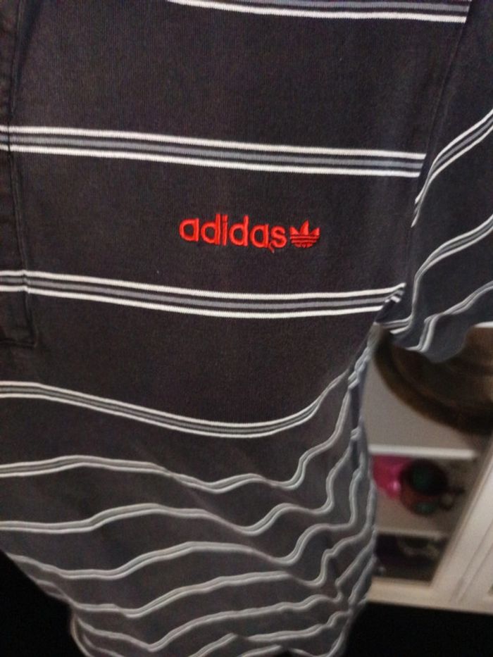 Polo homme vintage Adidas taille M - photo numéro 3