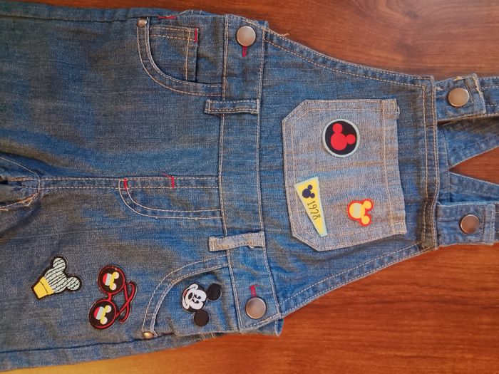 Salopette en jeans Mickey - photo numéro 2