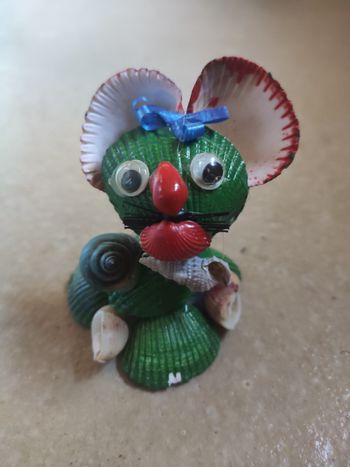 Chat chaton en coquillage