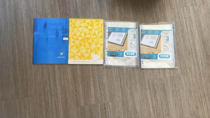 Cahier et pochettes