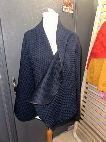 Veste asymétrique marine taille 38/40