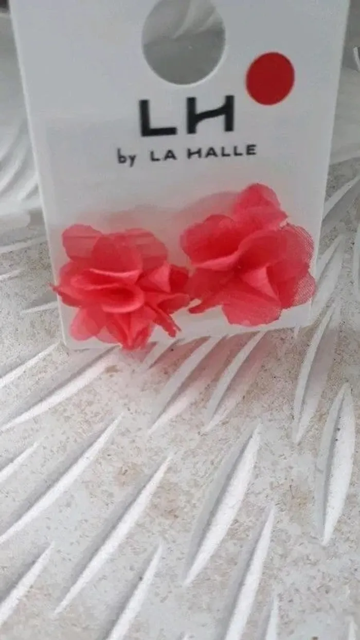 Boucles d'oreilles corail - photo numéro 3