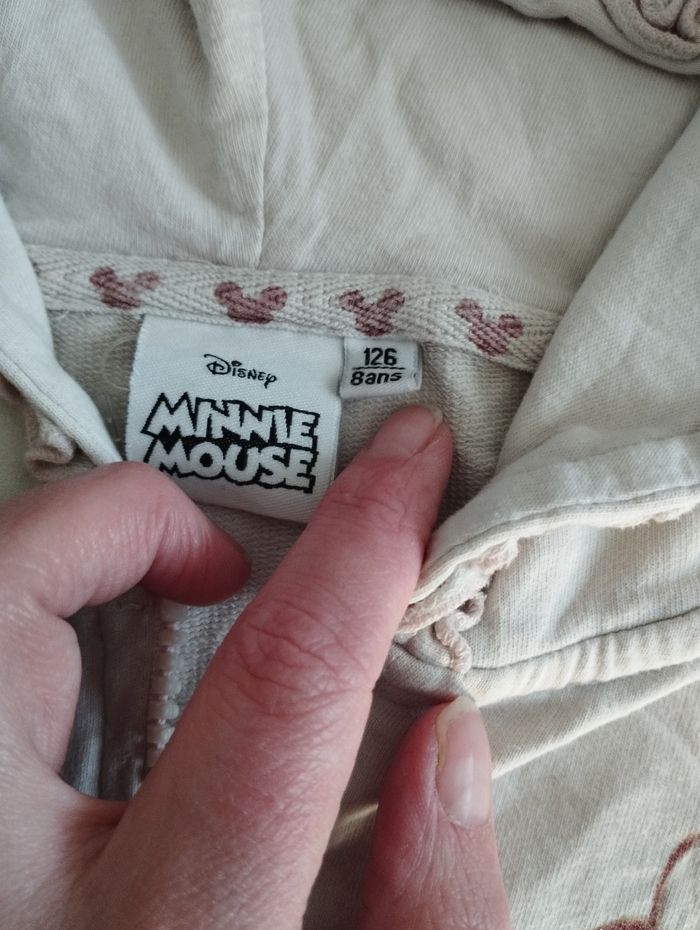 Gilet à capuche Minnie 8 ans - photo numéro 2