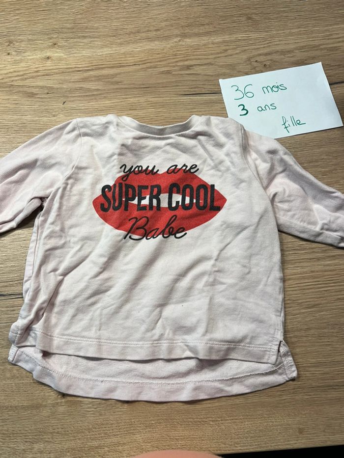 Sweat leger fille 3 ans