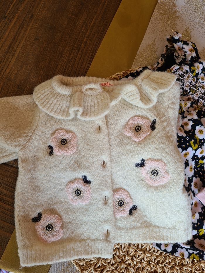 Ensemble t shirt, gilet, robe 3 mois - photo numéro 2