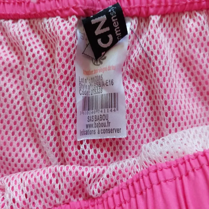 Short de bain homme Urban Menstyle CCNT taille M rose avec cordon - photo numéro 4