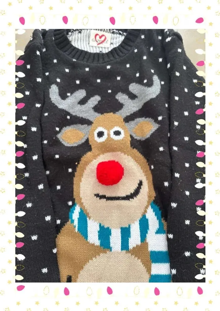 Pull  de Noël enfant fille taille 9-10ans - photo numéro 3
