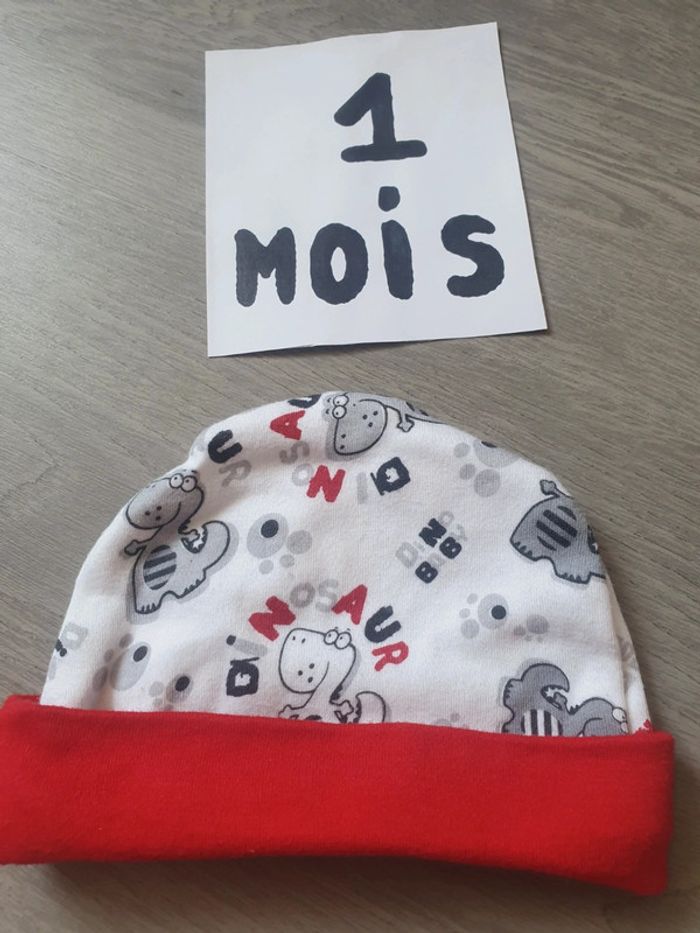 Bonnet bébé 1mois garçon - photo numéro 3