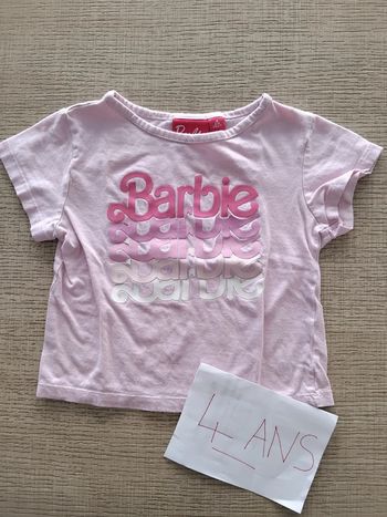 Tee shirt Barbie 4 ans