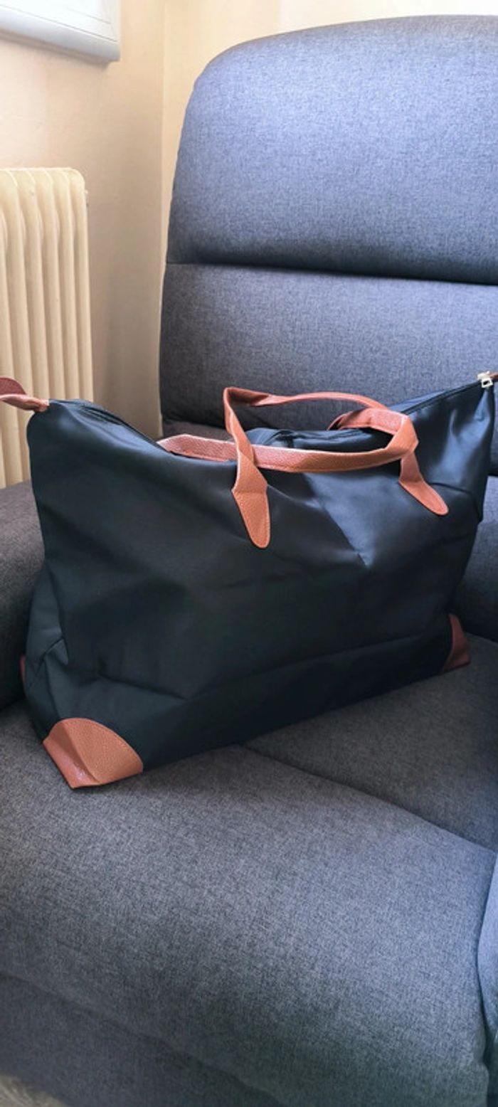 Sac fourre-tout en toile très tendance très spacieux - photo numéro 2
