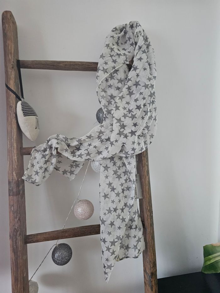 Lot de 2 foulards étoiles et coeur - photo numéro 2