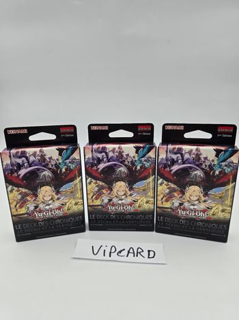Yu-Gi-Oh  - lot de 3 deck  des chroniques  - le déchu et la vertueuse