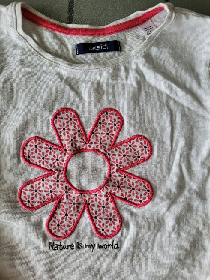t shirt manches longues okaidi taille 5 ans - photo numéro 2