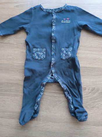 Pyjama léger 6 mois gemo je t'aime tendrement