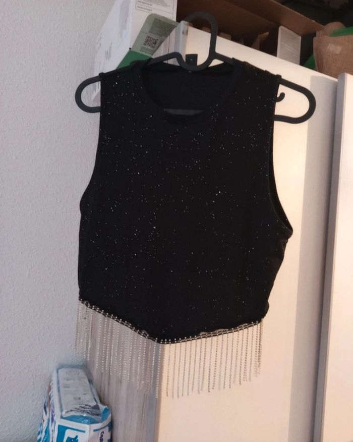 Croc top pailette et strass taille XL