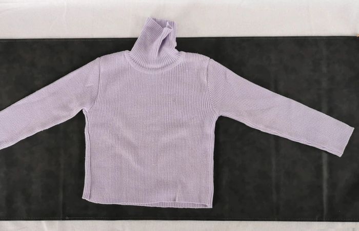 Pull 👸 col roulé, mauve, Okaïdi, 6ans - photo numéro 5