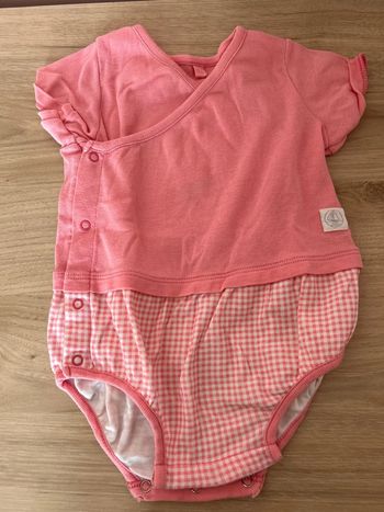 Ensemble bébé fille grenouillère petit bateau