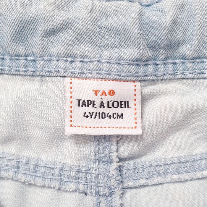 Bermuda jean bleached - Tape à l'œil - photo numéro 4